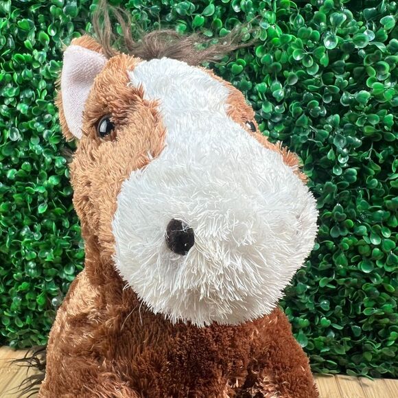 Build A Bear Workshop BABW Pawsome Clydesdale Pony Horse 15" Brown White - Picture 2 of 7